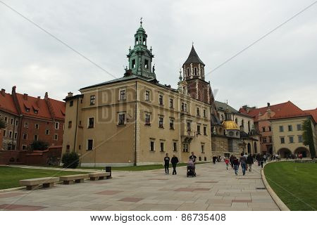 Wawel beautiful architectural castle complex