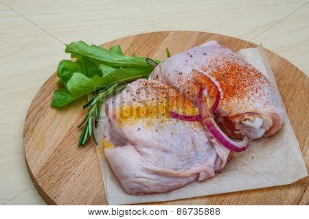 Raw Chicken Thights