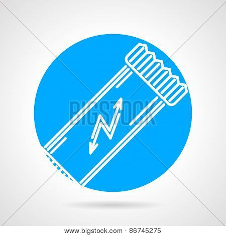 Round vector icon for protein bar