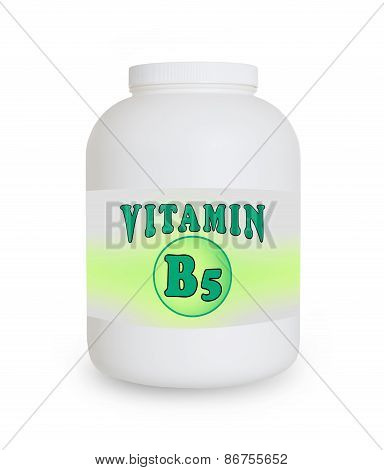 Vitamin B5 Container