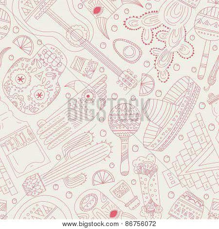 Mexico Seamless Pattern