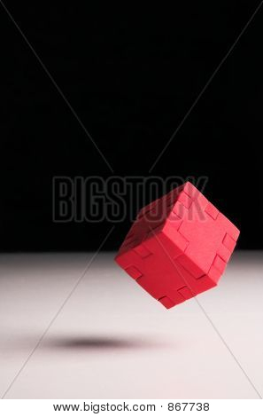 Cubo puzzle mobile rosso