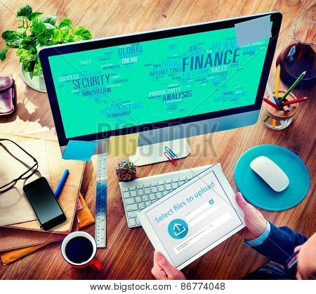 Finanace Security Global Analysis Management Accounting Concept