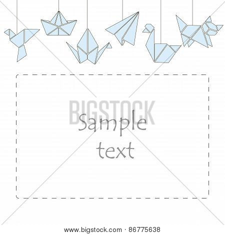 Origami banner