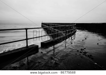 Shoreham pier in winter
