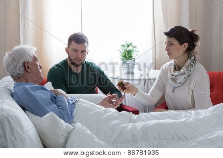 Terminally Ill Father At Home