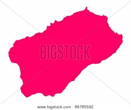 Map Of Santo Antao
