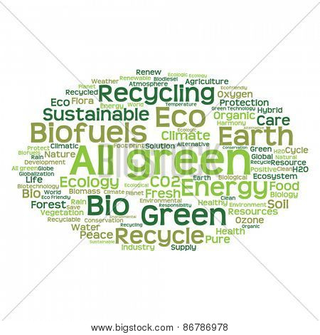 Vector concept or conceptual abstract green ecology and conserva