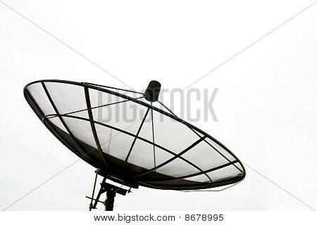 Nagy fekete parabola antenna