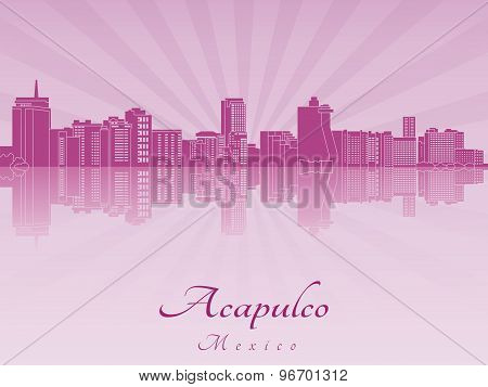 Acapulco Skyline In Purple Radiant Orchid