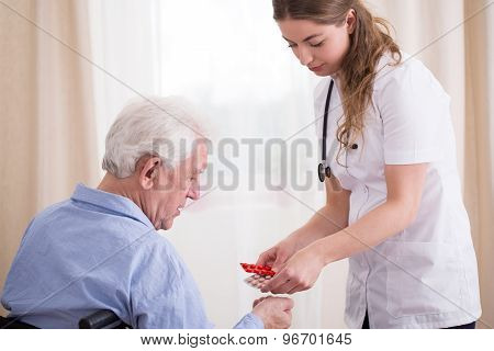 Senior Taking Medications