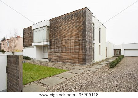 Exterior Of Luxury Detached House