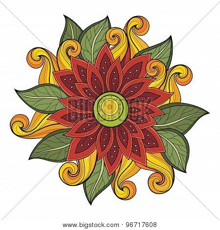 Vector Colored Floral Background