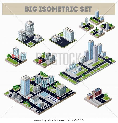 A large set of isometric city