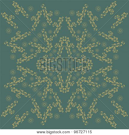 Round Ornament Pattern. Vintage Decorative Elements.  Beautiful  Ornament Can Be Used As A Greeting