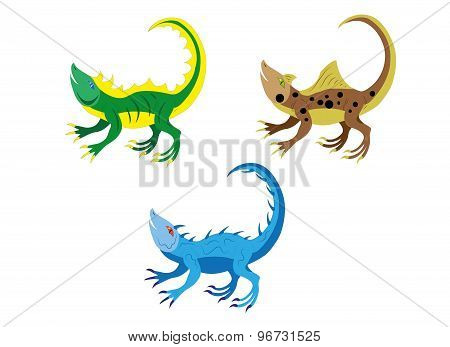 Amusing lizards.
