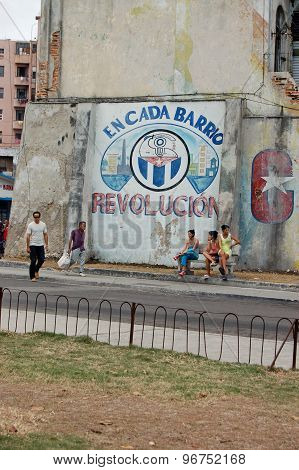 People And Revolution Mural, Havana
