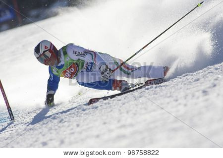 SOELDEN, AUSTRIA Oct 25 2009 PLONER Alexander (ITA) competing in the mens giant slalom race at the Rettenbach Glacier.