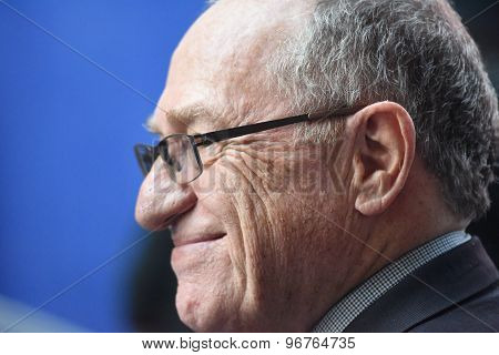 Alan Dershowitz in Times Square
