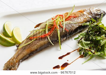 baked trout