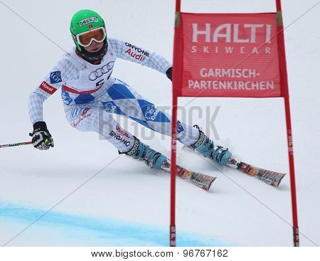 GARMISCH PARTENKIRCHEN, GERMANY. Feb 17 2011: BUEHLER Anna-Laura (LIE) competing in the women's giant slalom  race  at the 2011 Alpine skiing World Championships