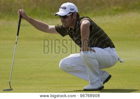 ST ANDREWS, SCOTLAND. July 18 2010: Louis OOSTHUIZEN from South Africa in action during the final round of The Open Championship   played on The Royal and Ancient Old Course