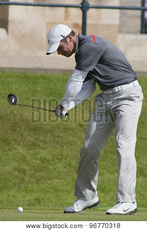 ST ANDREWS, SCOTLAND. July 17 2010: Paul CASEY from England in action during the third round of The Open Championship   played on The Royal and Ancient Old Course