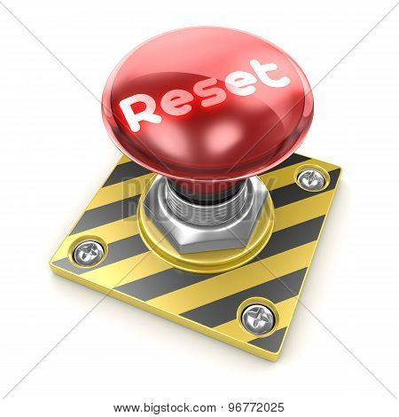 Reset button This is a computer generated and 3d rendered picture.