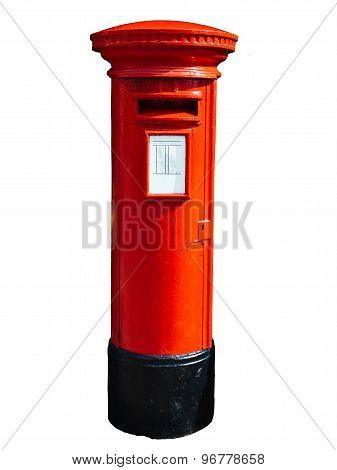 Red post box