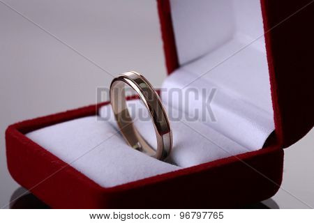 Wedding Ring In Red Box
