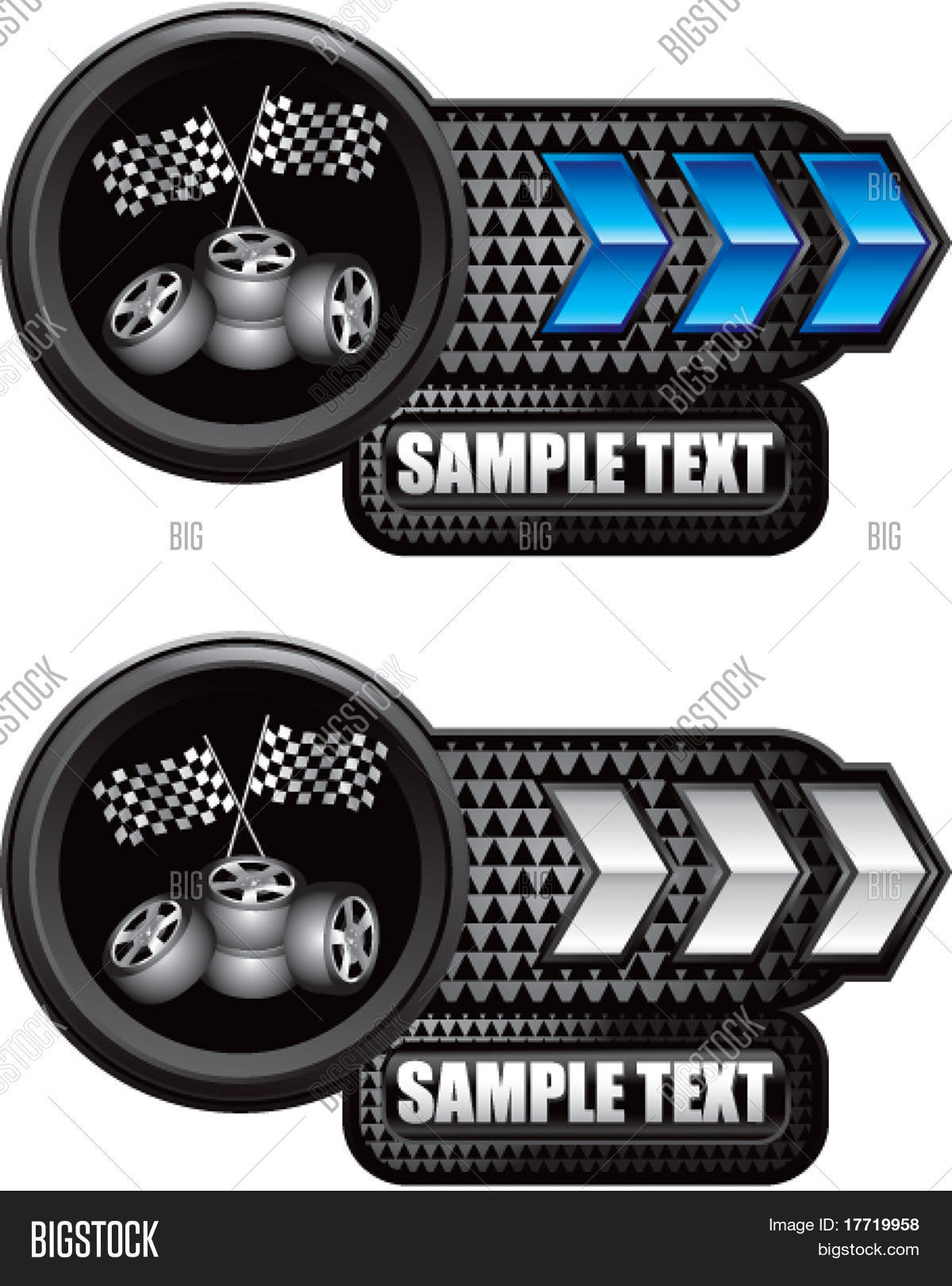 Checkered Flags Tires Vector & Photo (Free Trial) Bigstock