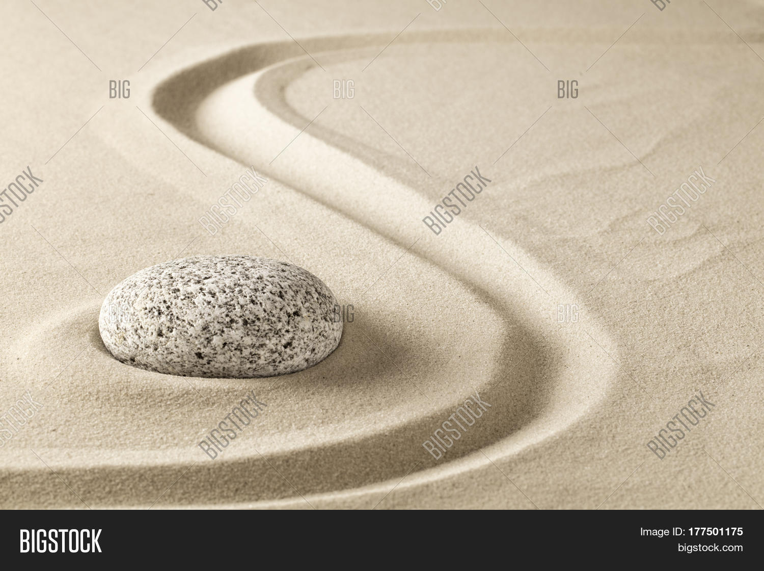 Zen Meditation Stone Image Photo Free Trial Bigstock