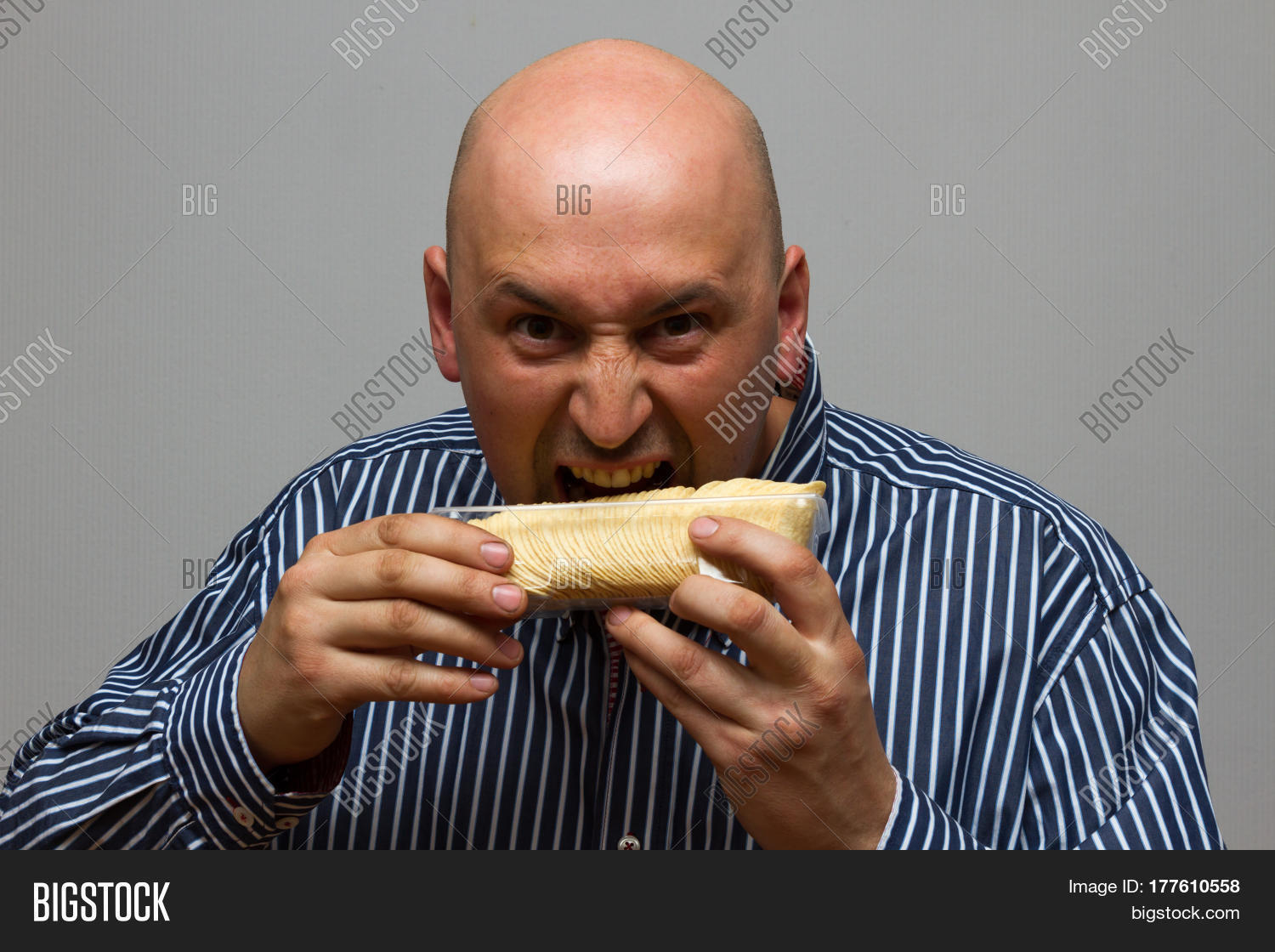 Man Eating Potato Image & Photo (Free Trial) Bigstock