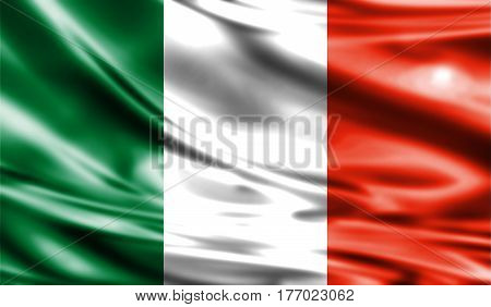 Grunge Colorful Background, Flag Of Ireland.