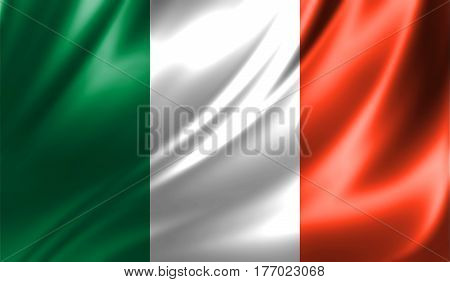 Grunge Colorful Background, Flag Of Ireland.