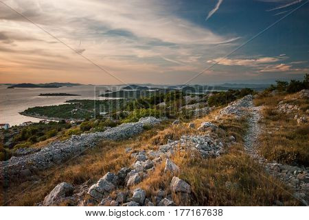Sunset Over Kornati Islands, Croatia, Dalmatia