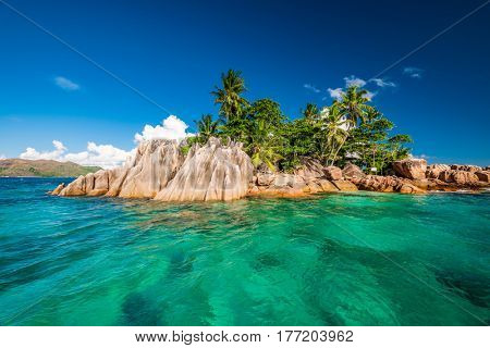 Beautiful St. Pierre Island at Seychelles