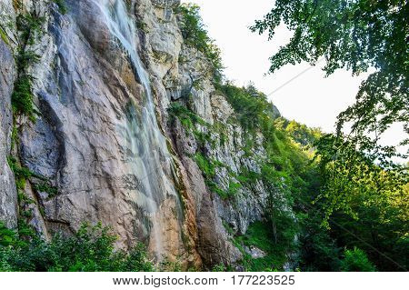 Waterfall Skakavac near Sarajevo - Bosnia and Herzegovina. Waterfall is 98 metres high and placed in the landscape of exceptional beauty
