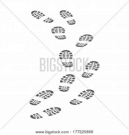 Steps of the criminal. The criminal escaped from prison.Prison single icon in monochrome style vector symbol stock web illustration.