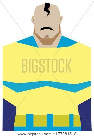superhero, hero, super, vector, cape, strength, male