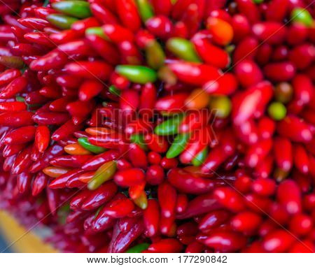Red hot chilly pepers closeup background
