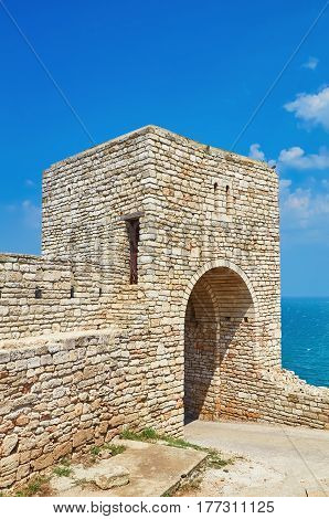 Barbican of an Old Fortress on the Cape Kaliakra Bulgaria
