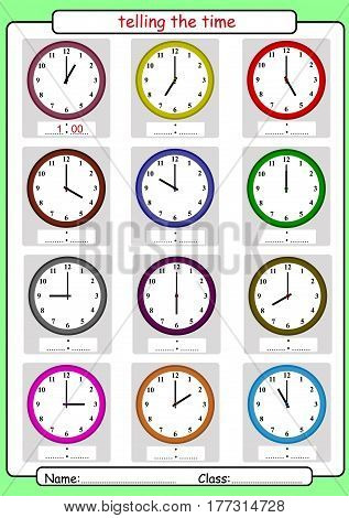 What time is it What is the time whole hours