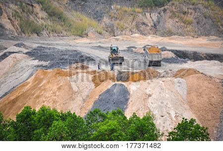 People Working At The Mine In Northern Vietnam