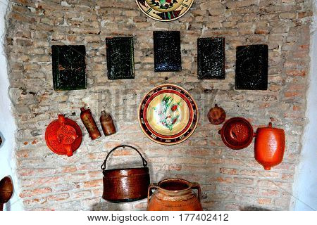 Medieval Fortified Saxon Church In Calnic, Transylvania, A Village Known For Its Castle