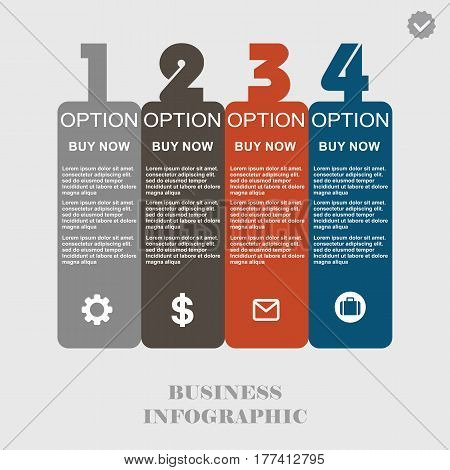 Conceptual Vector Design Template. Infographics Element
