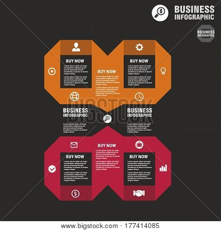 Conceptual Vector Design Template. Infographics Element
