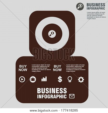 Conceptual Vector Design Template. Infographics Element