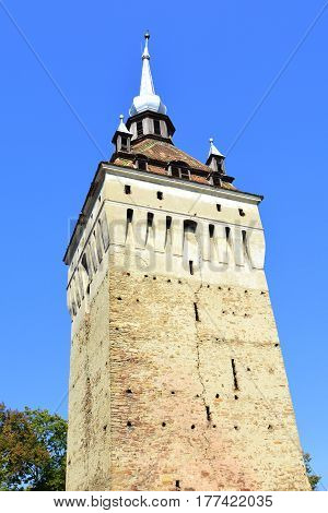 Medieval fortified saxon church Saschiz Keisd, Transylvania