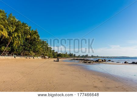 Ngapali Beach near Thandwe at Rakhine state in Myanmar (Burma)